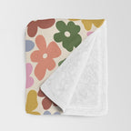 Flower - Vintage Daisy Throw Blanket Gallery Image 3