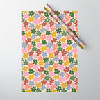 Flower - Vintage Daisy Wrapping Paper Gallery Image 1