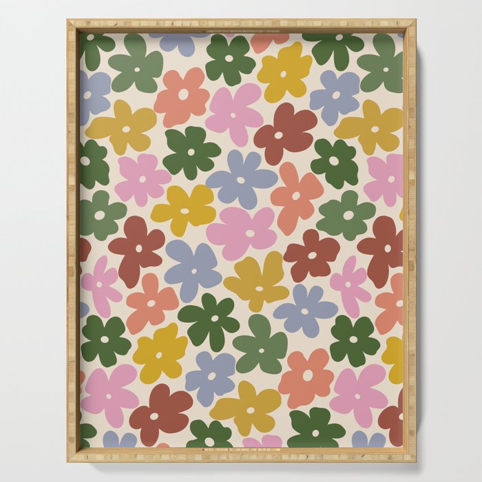 Flower - Vintage Daisy Serving Tray Gallery Image 1