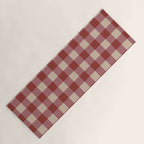Bordeaux Checkered Theme Yoga Mat Gallery Image 1