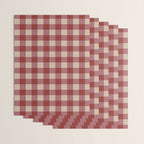 Bordeaux Checkered Theme Wrapping Paper Gallery Image 3