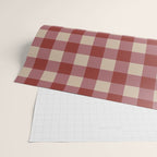 Bordeaux Checkered Theme Wrapping Paper Gallery Image 2