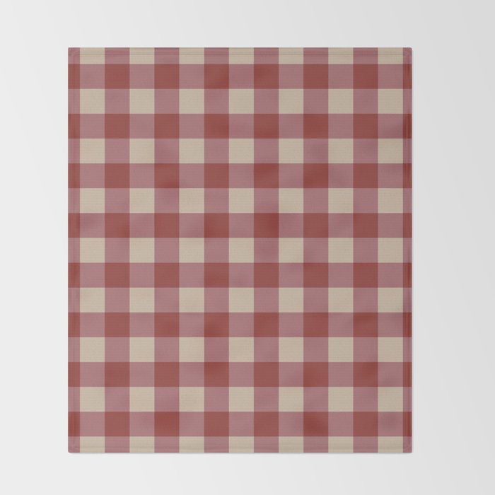 Bordeaux Checkered Theme Throw Blanket Gallery Image 2