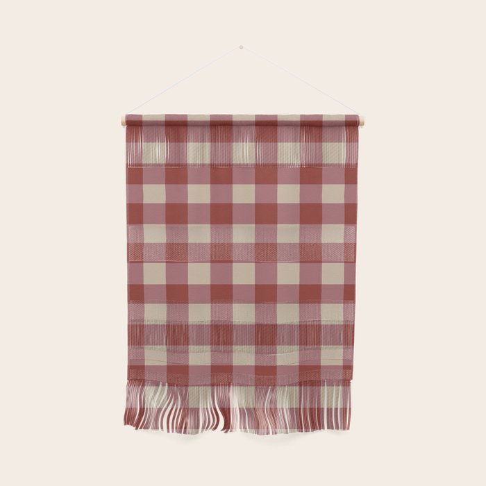 Bordeaux Checkered Theme Wall Hanging Gallery Image 1