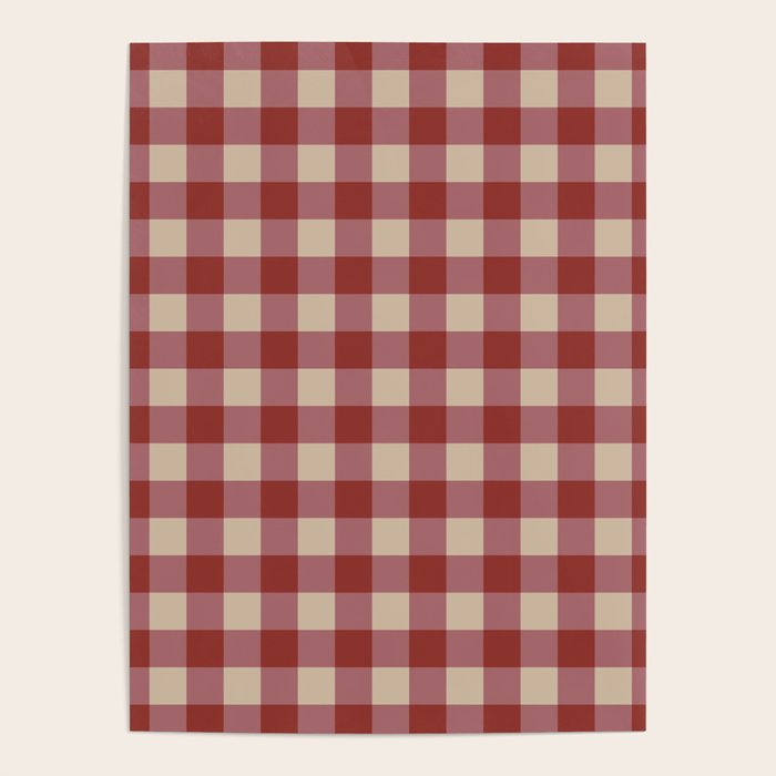 Bordeaux Checkered Theme Poster Gallery Image 4