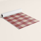 Bordeaux Checkered Theme Yoga Mat Gallery Image 2