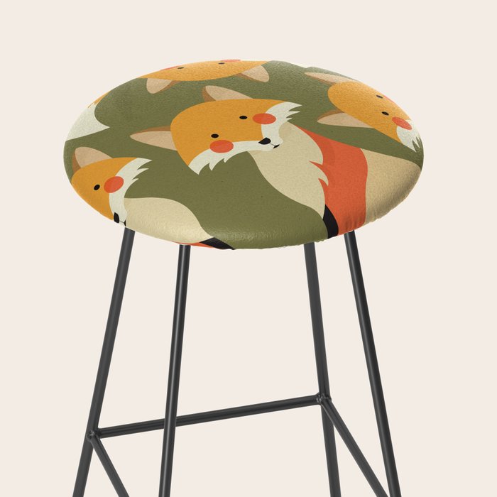 Red Fox, Animal Portrait Stool Gallery Image 2