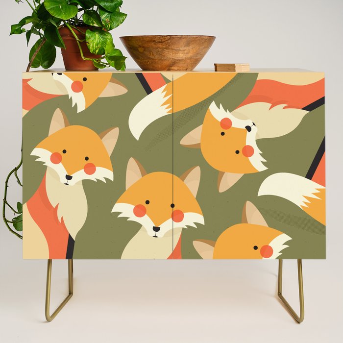 Red Fox, Animal Portrait Credenza Gallery Image 1