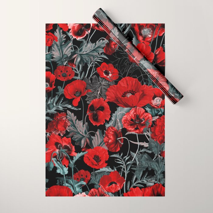 Poppy Garden Wrapping Paper Gallery Image 1
