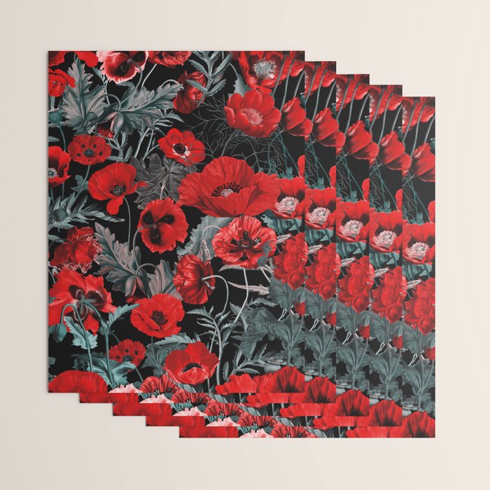 Poppy Garden Wrapping Paper Gallery Image 3