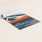 Retro Ocean Sunset Yoga Mat Gallery Image 2