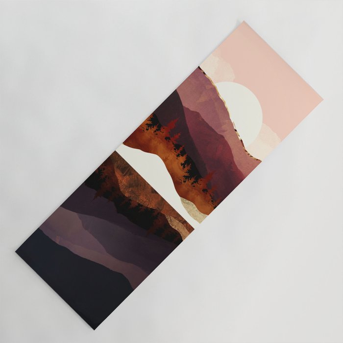 Rose Mountain Reflection Yoga Mat Gallery Image 1