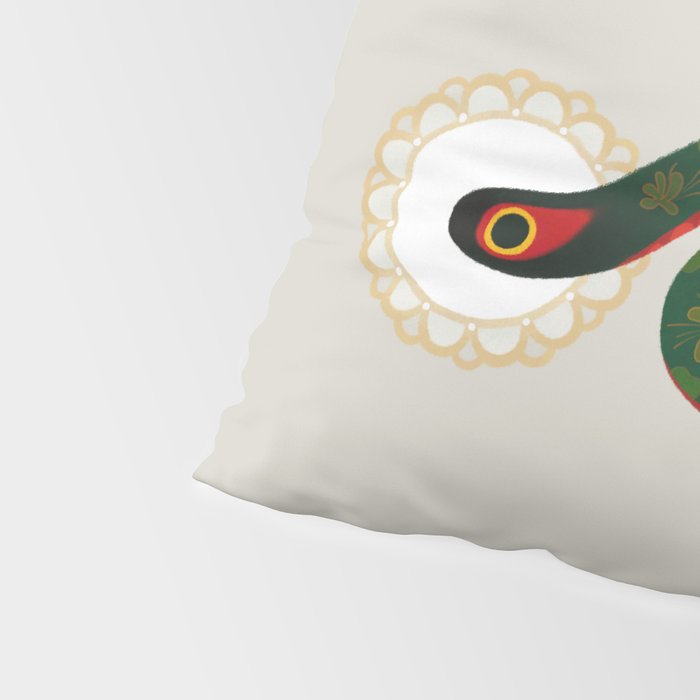 Snake and flowers Pillow Sham Gallery Image 4