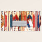 Aksaray Antique Cappadocian Turkish Kilim Print Desk Mat Gallery Image 1