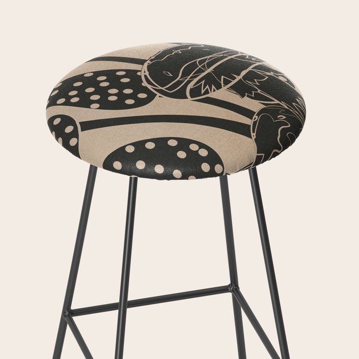 Abstract Mushrooms 6 Stool Gallery Image 2