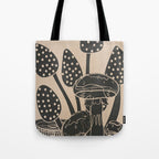 Abstract Mushrooms 6 Tote Bag Gallery Image 1