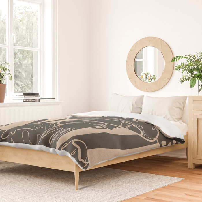 Abstract Mushrooms 6 Duvet Cover Gallery Image 2