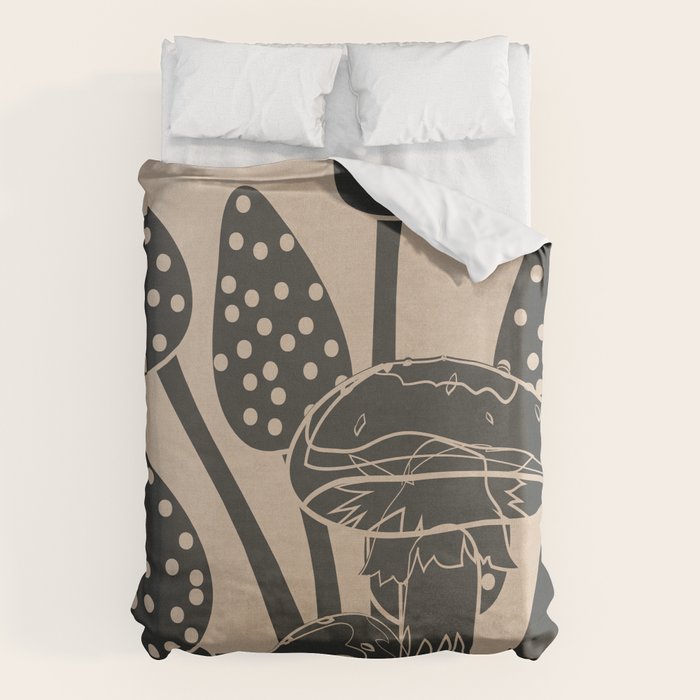 Abstract Mushrooms 6 Duvet Cover Gallery Image 1