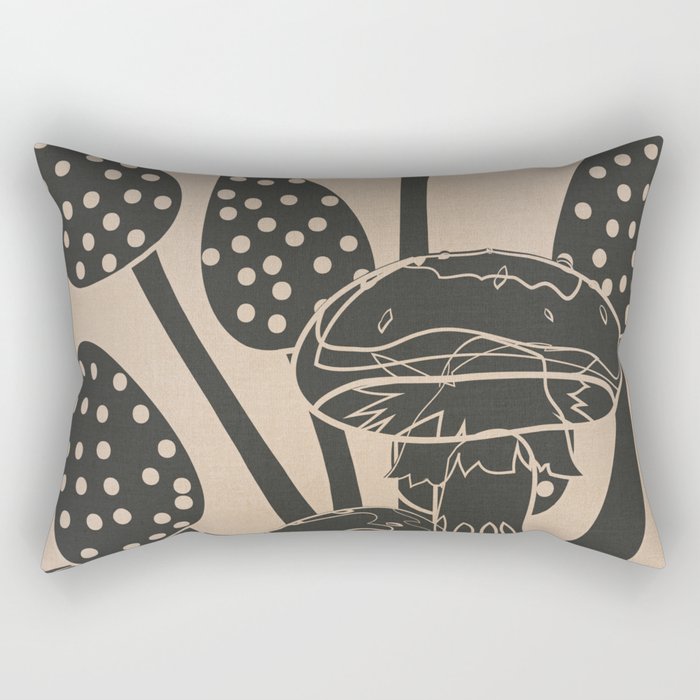 Abstract Mushrooms 6 Rectangular Pillow Gallery Image 1