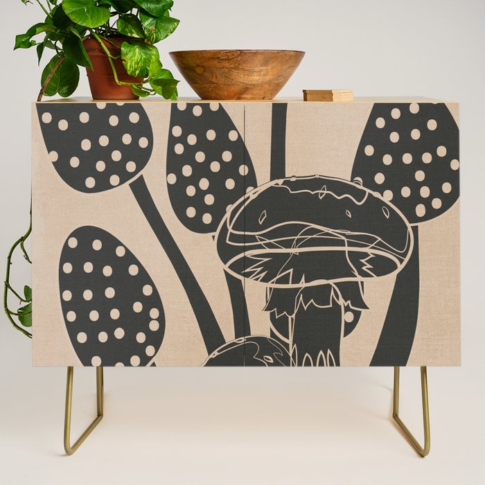 Abstract Mushrooms 6 Credenza Gallery Image 1