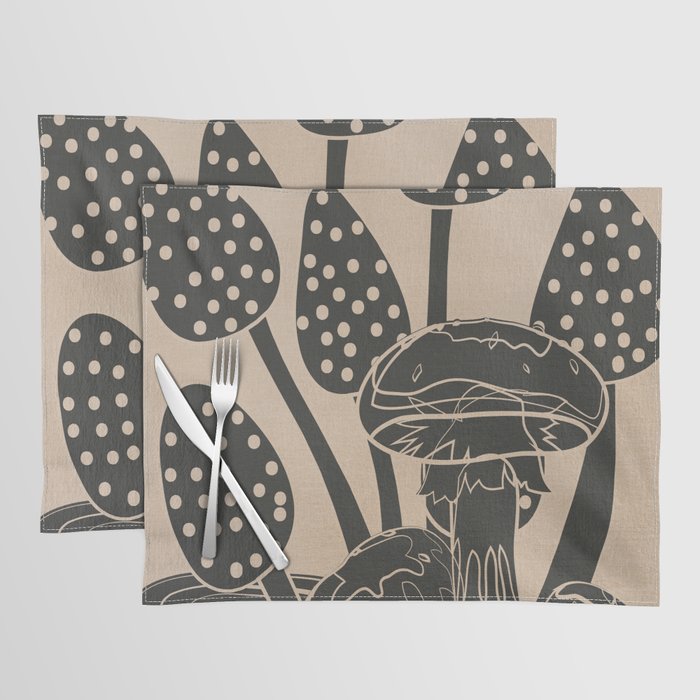 Abstract Mushrooms 6 Placemat Gallery Image 1