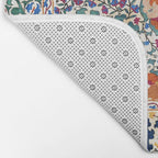 Shakhrisyabz Suzani Uzbekistan Antique Embroidery Print Bath Mat Gallery Image 2