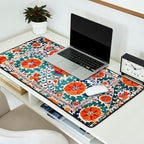 Shakhrisyabz Suzani Uzbekistan Antique Embroidery Print Desk Mat Gallery Image 2