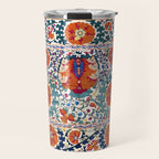 Shakhrisyabz Suzani Uzbekistan Antique Embroidery Print Travel Mug Gallery Image 1