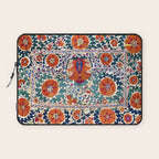 Shakhrisyabz Suzani Uzbekistan Antique Embroidery Print Laptop Sleeve Gallery Image 1