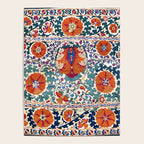 Shakhrisyabz Suzani Uzbekistan Antique Embroidery Print Poster Gallery Image 4