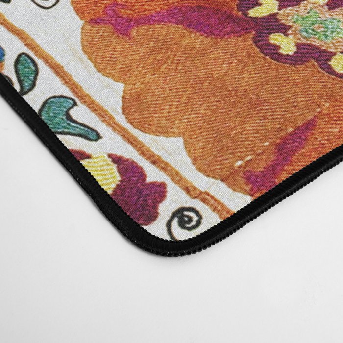 Shakhrisyabz Suzani Uzbekistan Antique Embroidery Print Desk Mat Gallery Image 4