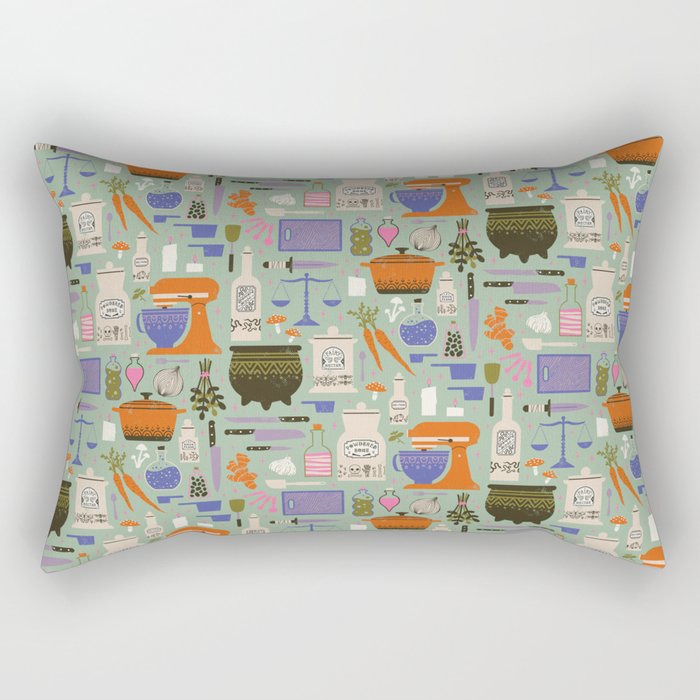 Kitchen Witch Rectangular Pillow Gallery Image 2