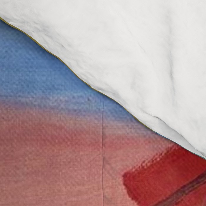 African American Masterpiece 'Six Figures Picking Cotton' folk art painting by Clementine Hunter Comforter Gallery Image 4