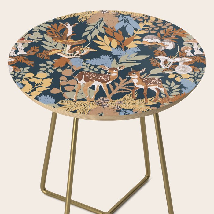 Colorful Dark Forest Animals B Side Table Gallery Image 2