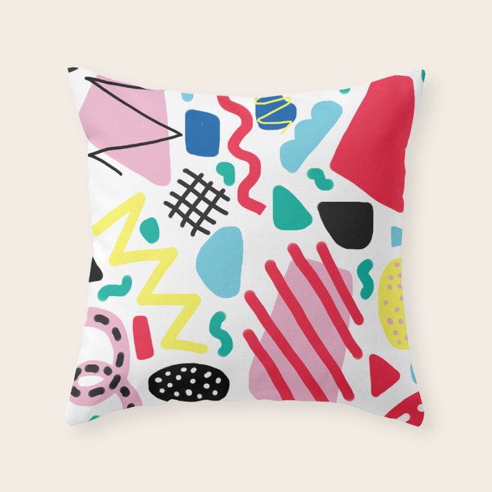Memphis Pop Throw Pillow Gallery Image 6