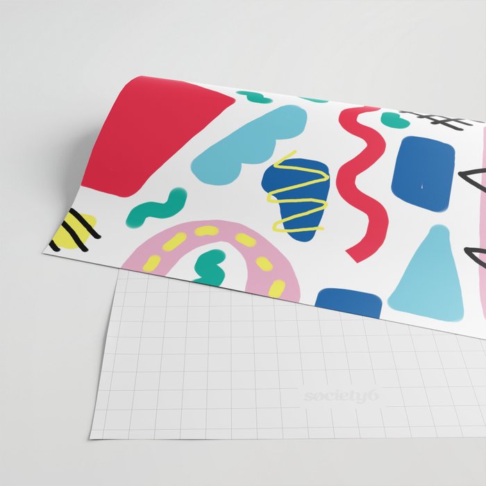 Memphis Pop Wrapping Paper Gallery Image 2