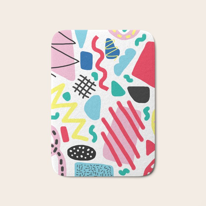 Memphis Pop Bath Mat Gallery Image 1