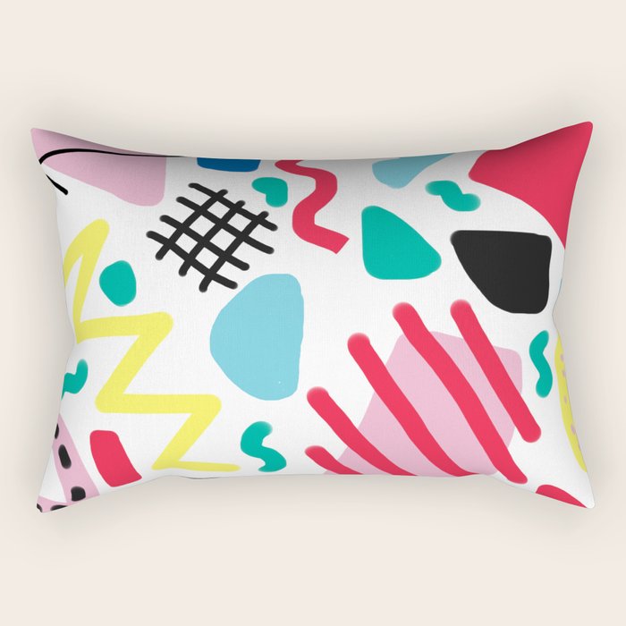Memphis Pop Rectangular Pillow Gallery Image 2