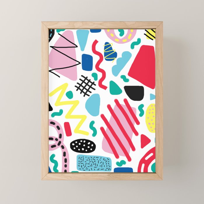 Memphis Pop Mini Art Print Gallery Image 1
