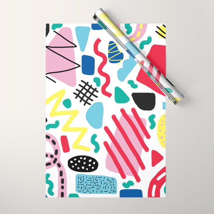 Memphis Pop Wrapping Paper Gallery Image 1