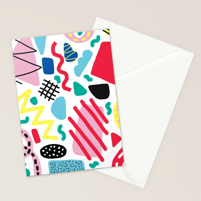 Memphis Pop Stationery Card Gallery Image 2