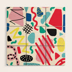Memphis Pop Wood Wall Art Gallery Image 1