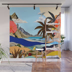 The Beach Bound Surrealist 01, Collage Fantastic Surrealism Wild Fantasy, Ocean Beach Sea Avant-Garde, Creative Photographic Digital Abstract Graphic Wall Mural Gallery Image 1