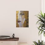 Freya's Tears - Starry Night (Golden Tears) portrait painting by Gustav Klimt Poster Gallery Image 2