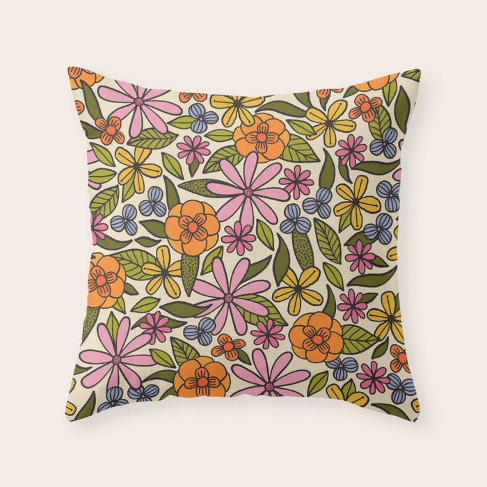 Summer Garden #11 Throw Pillow Gallery Image 6
