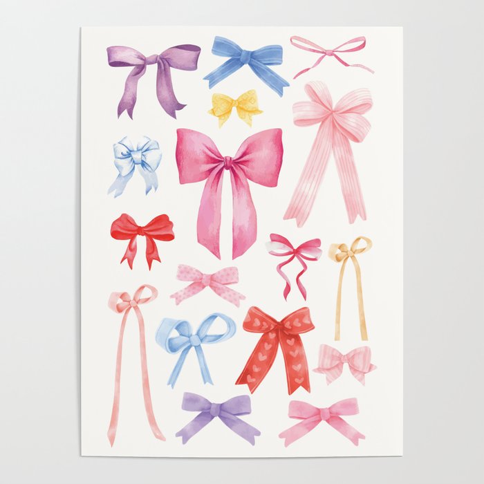 Cute Bows & Ribbons Poster Gallery Image 1