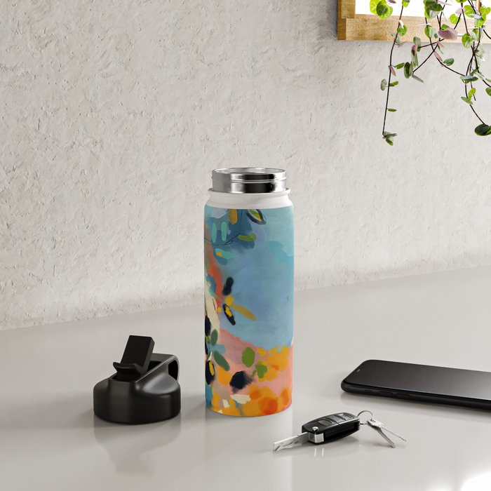 garden with sea view and olive tree Water Bottle Gallery Image 5
