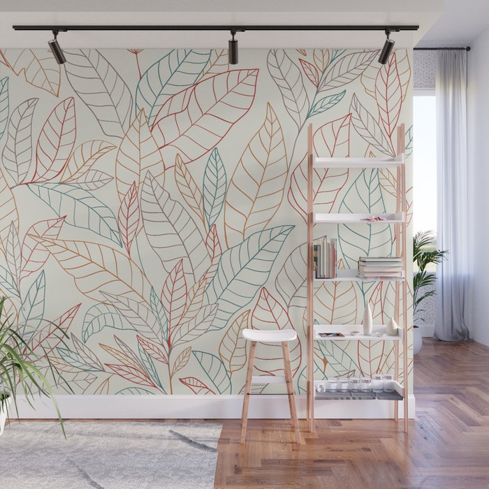Leaves Wall Mural Gallery Image 1