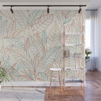 Leaves Wall Mural Gallery Image 1
