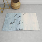 Flock of Birds at Sunset Rug Gallery Image 1